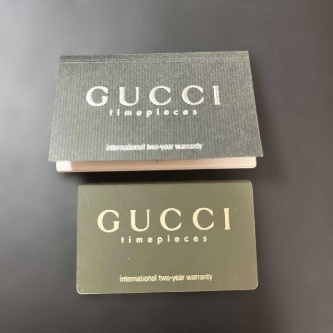 【美品】GUCCI　チェンジベゼル　シルバー　新品電池　レディース腕時計　稼働