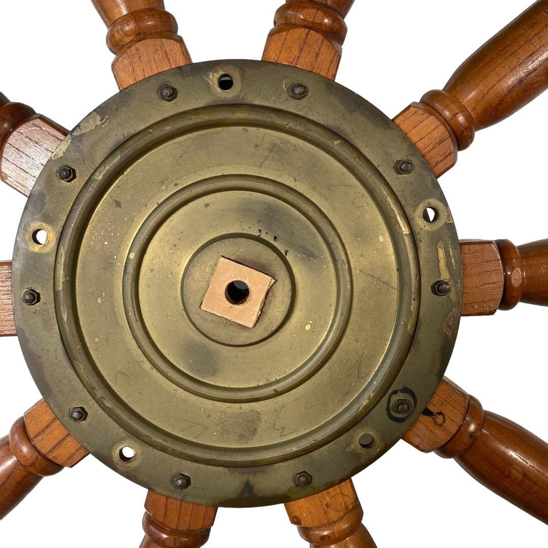 ✨超特大サイズ　舵輪　直径133センチ　真鍮製　インテリア　什器　店舗