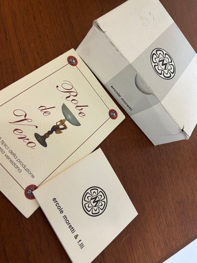 [ercole moretti] ベネチアンガラス　花模様