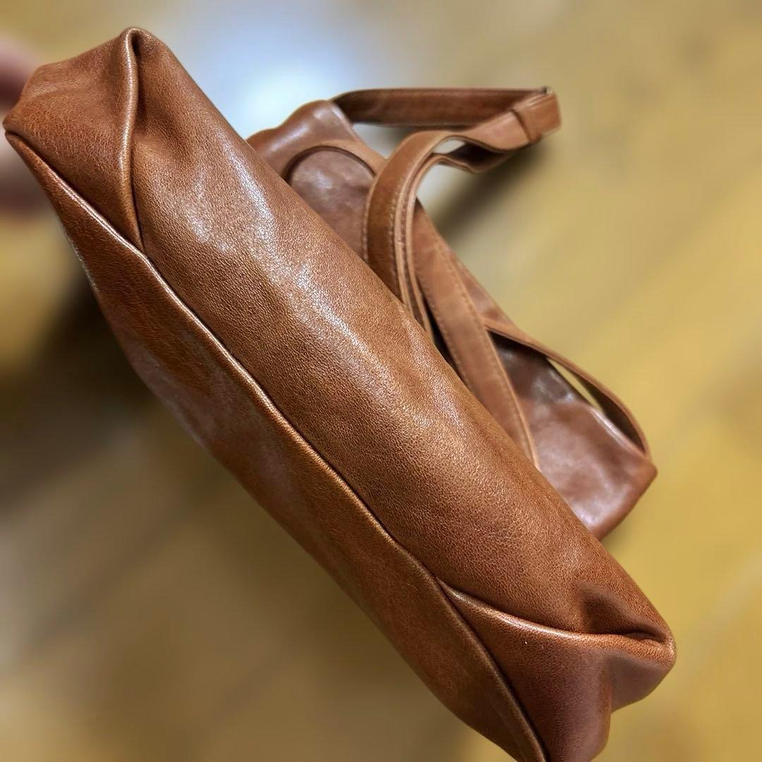 genten ノマディックホース 本革 レザー ショルダーバッグ