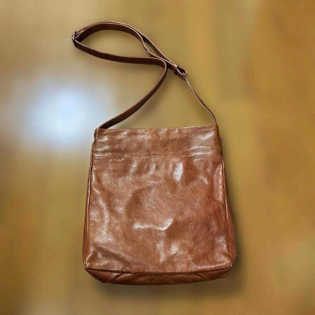 genten ノマディックホース 本革 レザー ショルダーバッグ