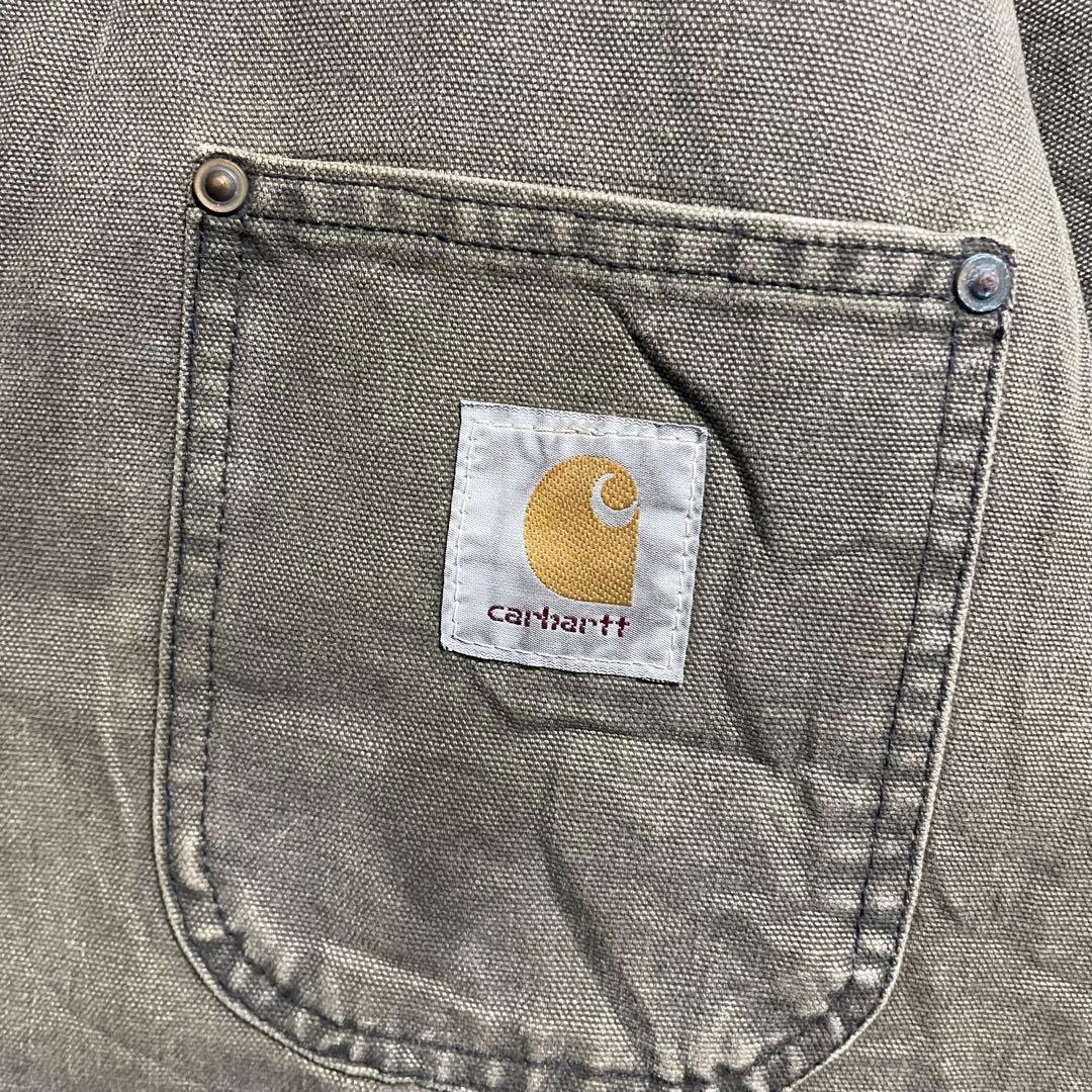 carharrt カーハート　ダックジャケット　古着　カーキ　ビンテージ　XL