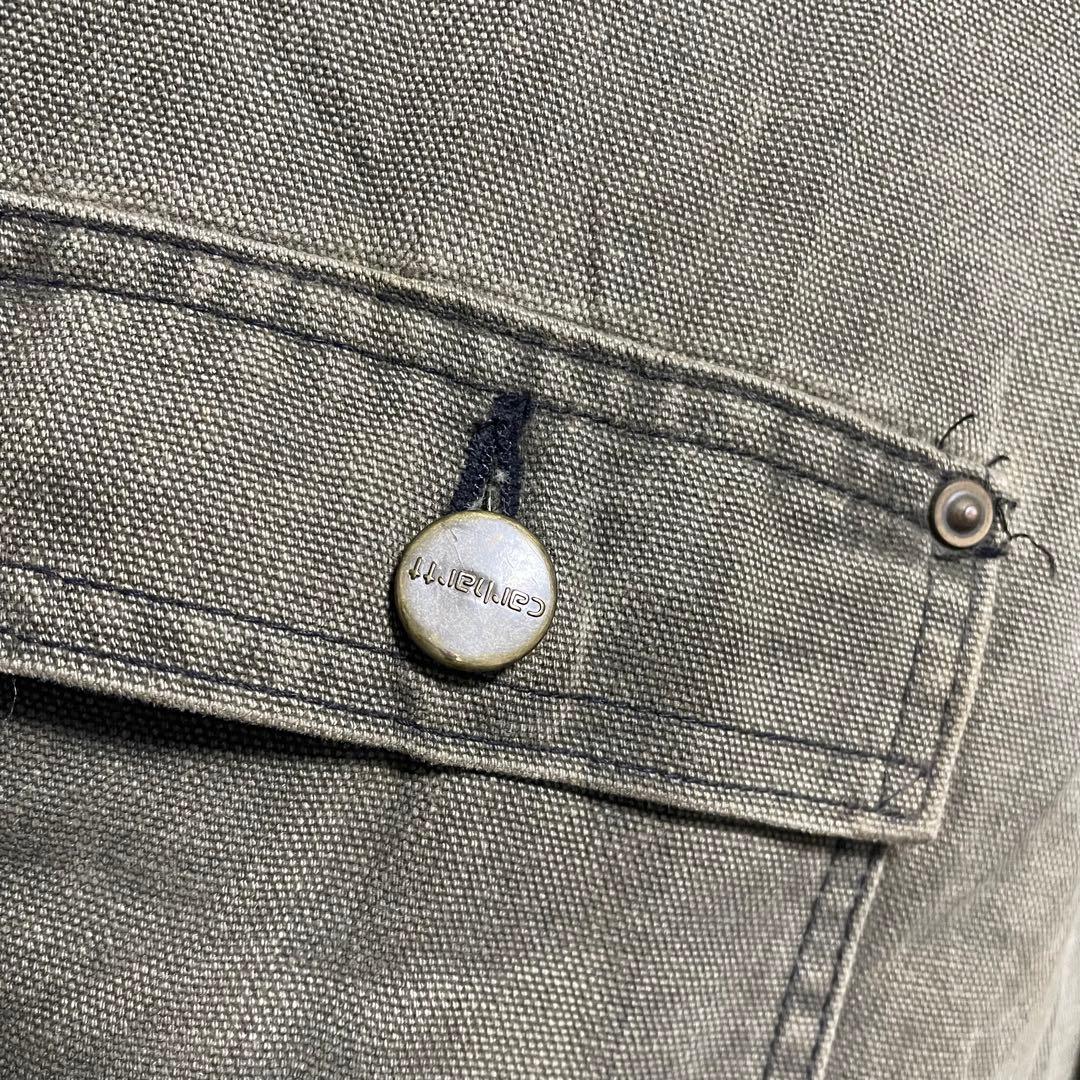 carharrt カーハート　ダックジャケット　古着　カーキ　ビンテージ　XL