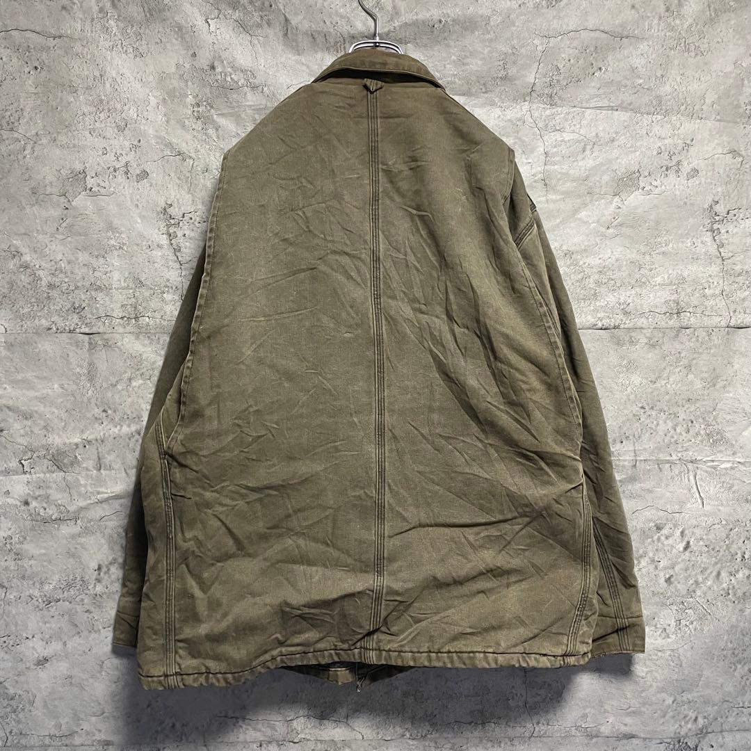 carharrt カーハート　ダックジャケット　古着　カーキ　ビンテージ　XL