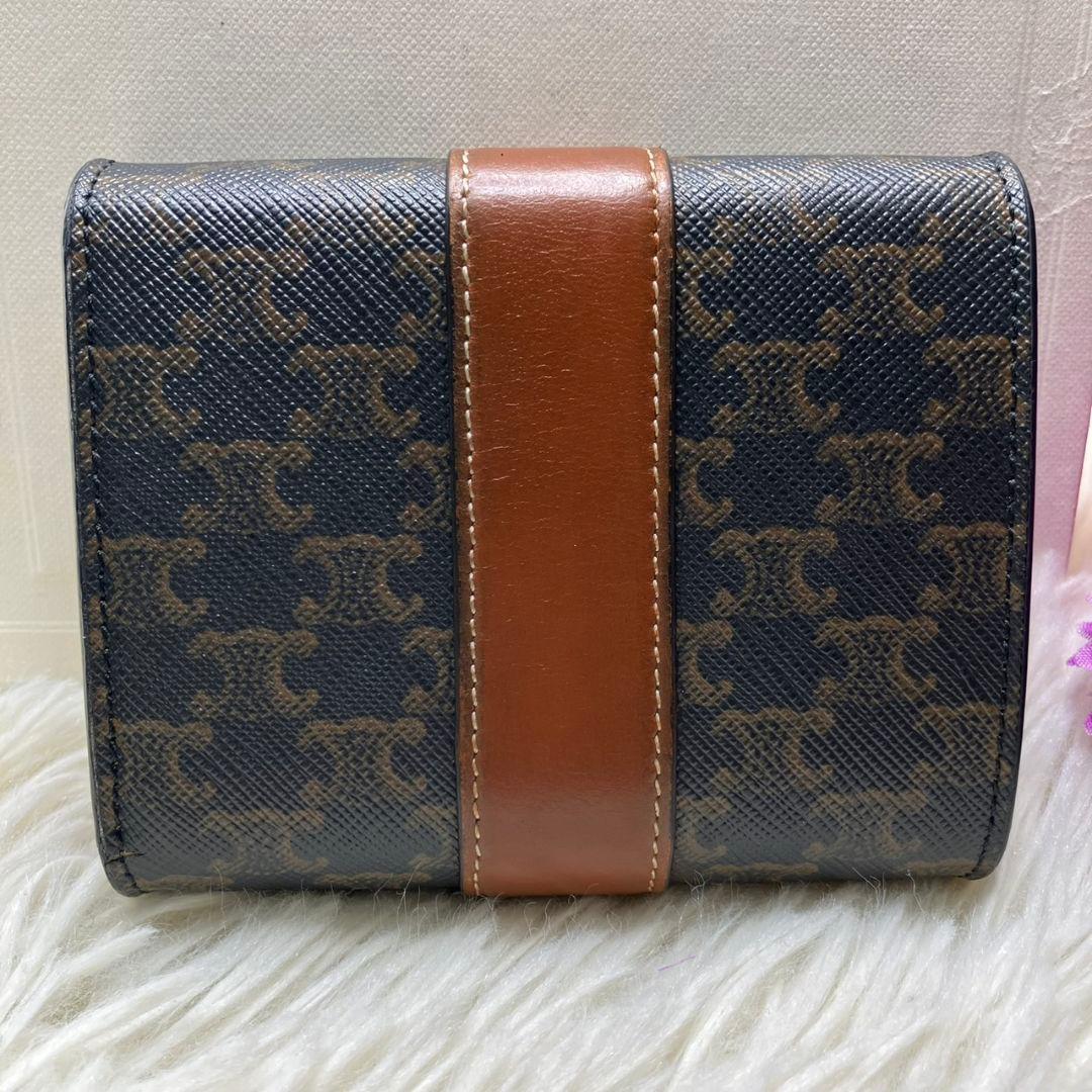 ⭐️美品 CELINE スモール トリフォールド ウォレット トリオンフ レザー
