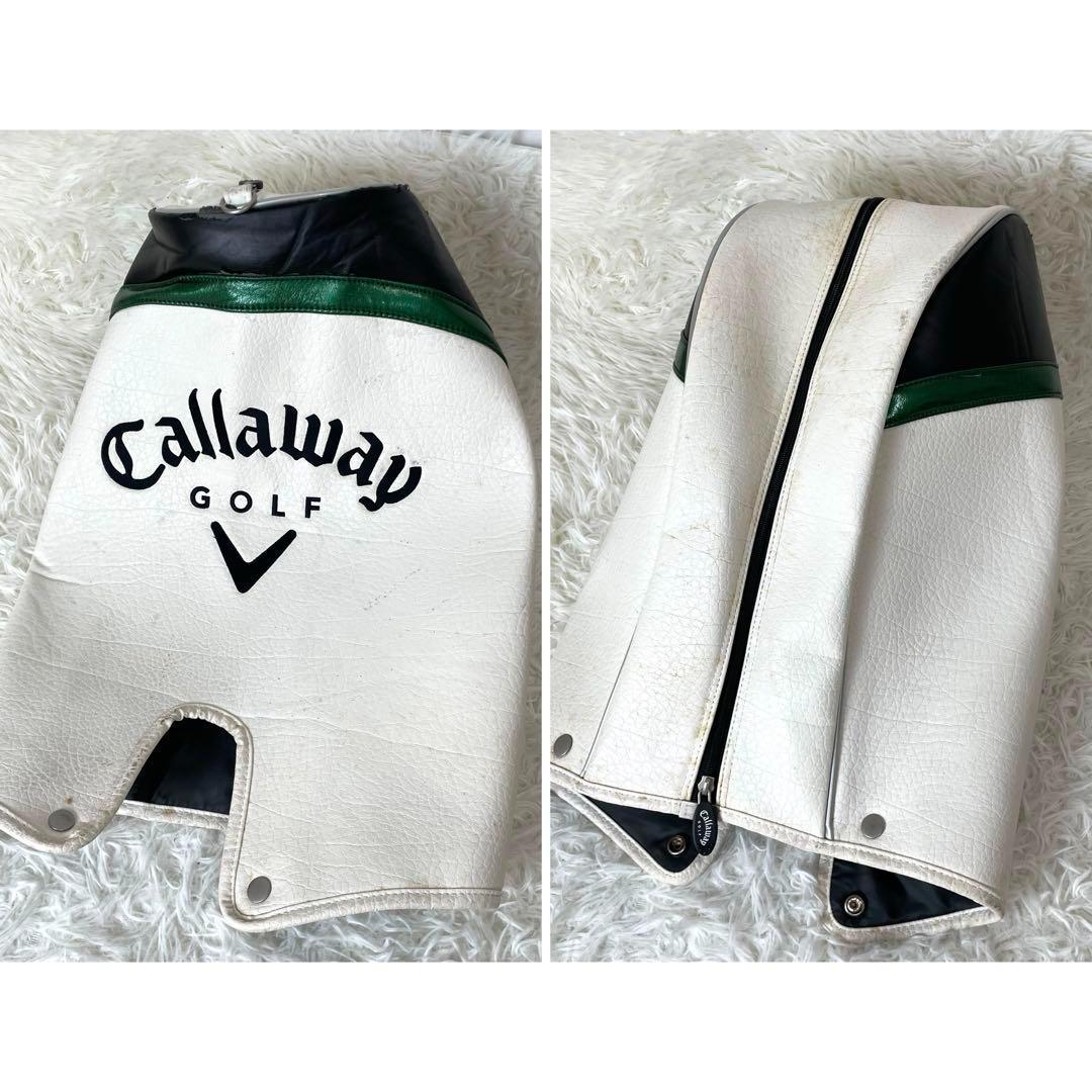 良品 キャロウェイ【LEGACYシリーズ✨】レザー キャディバッグ 大型 ロゴ