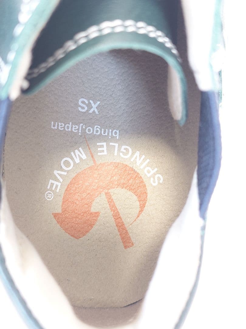 【未使用】スピングルムーブ レザースニーカー SPM-442 ダークブルー XS