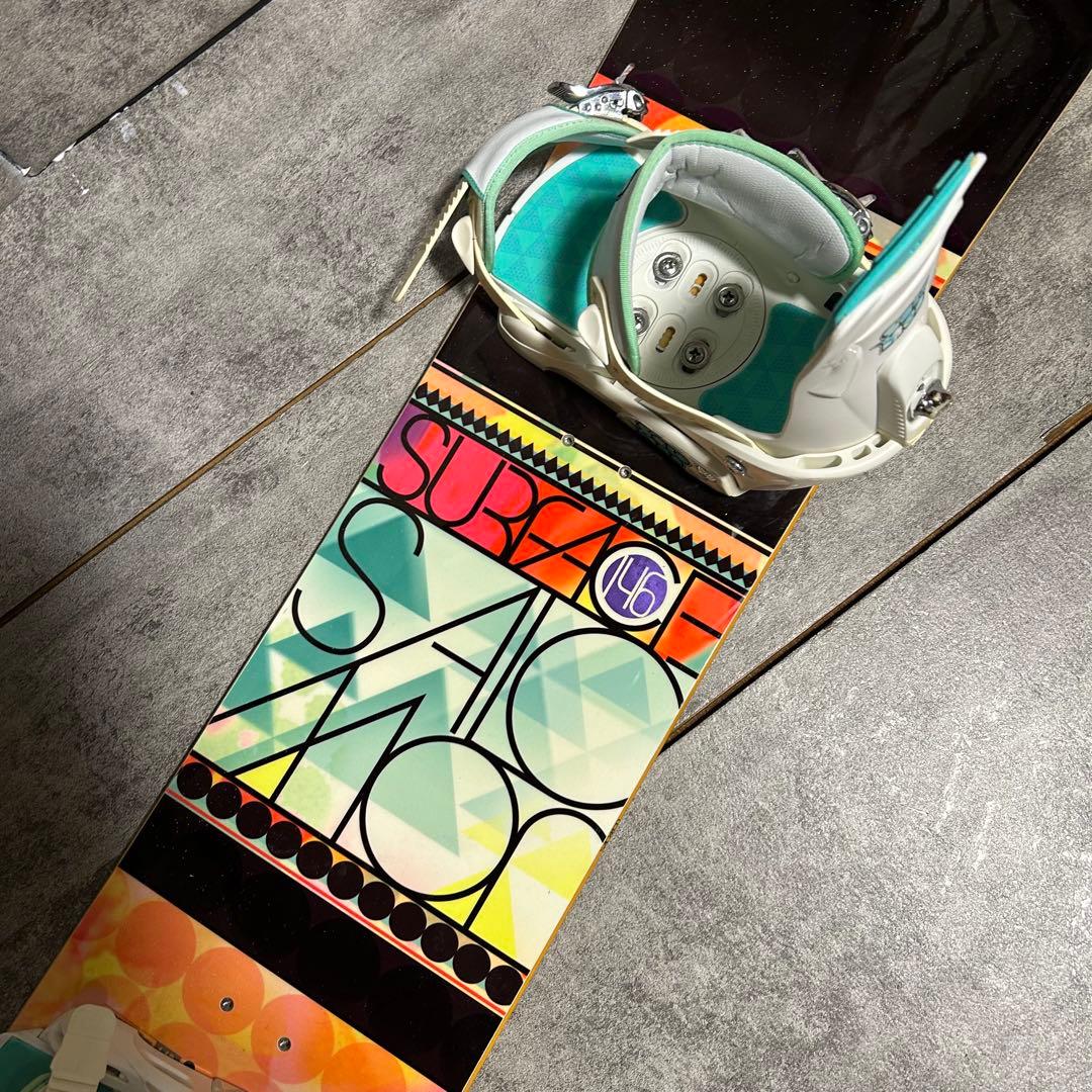 レディーススノーボード2点セット サロモン　146cm バインSM グラトリ