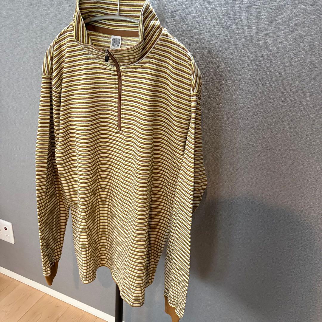 COMFORTBALE REASON / ハーフジップボーダーカットソー