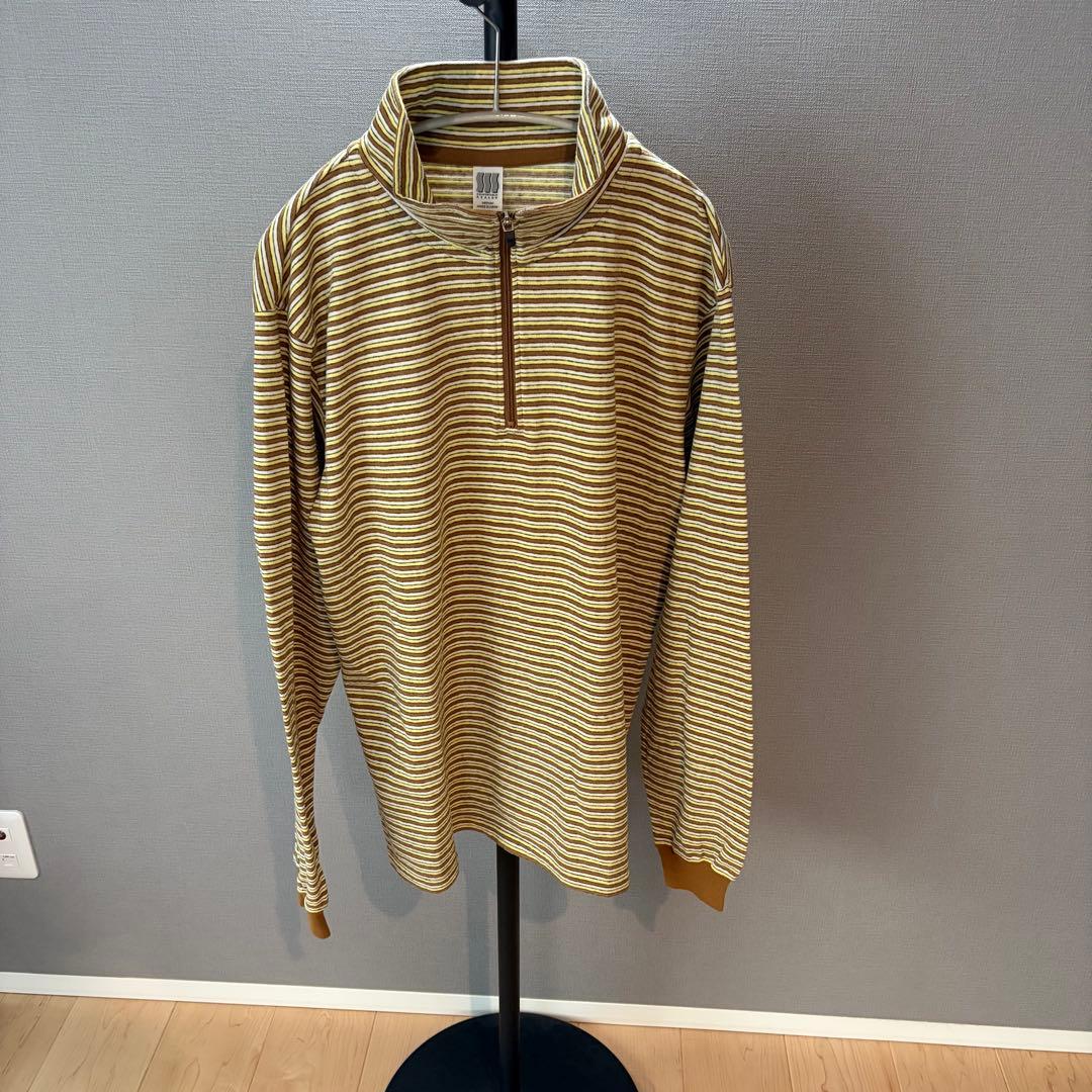 COMFORTBALE REASON / ハーフジップボーダーカットソー