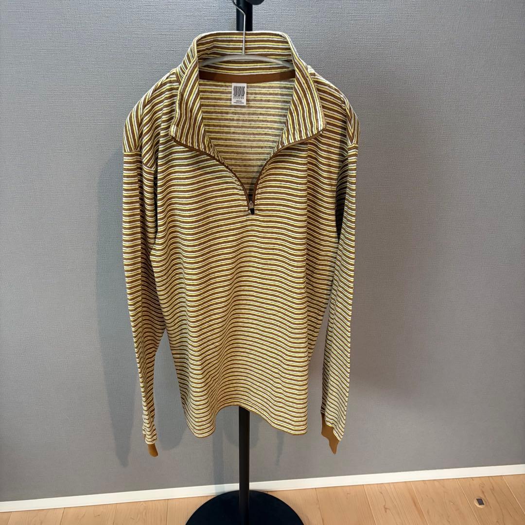 COMFORTBALE REASON / ハーフジップボーダーカットソー