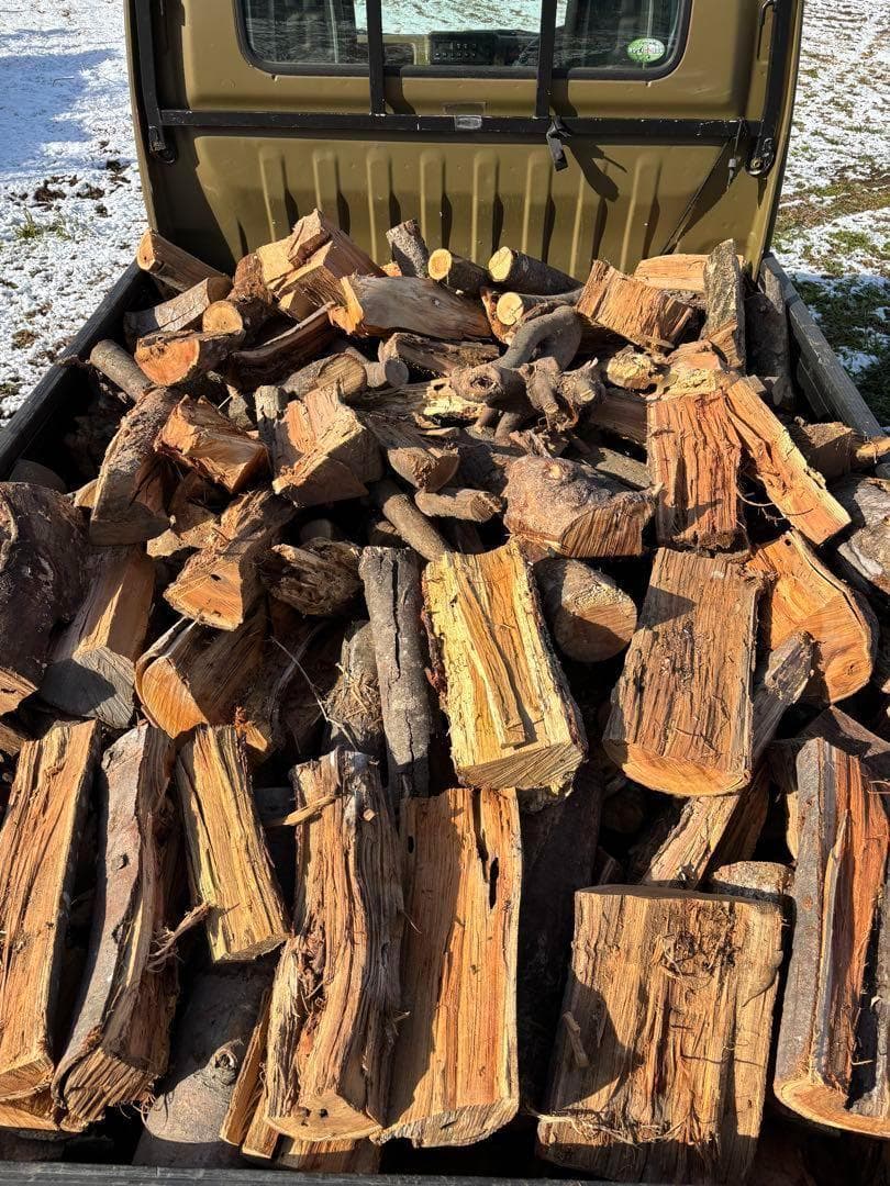 薪 長野　長野市　軽トラ　薪ストーブ おまけ付き 焚き付け×3
