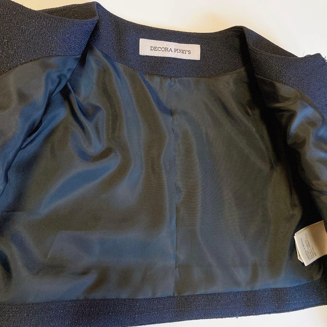 130size ホワイト×ネイビー 入学 卒園 発表会 フォーマル