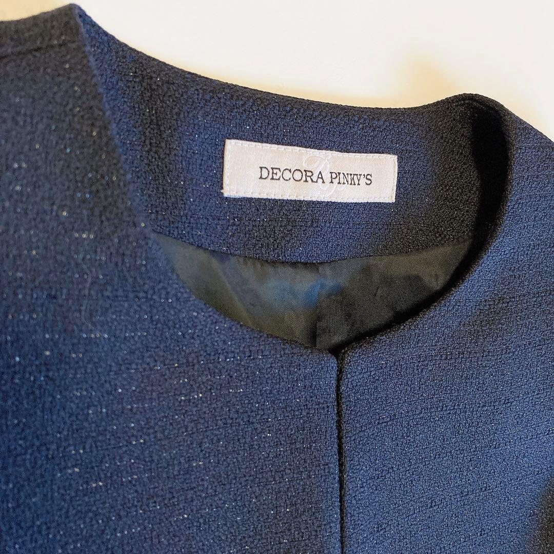 130size ホワイト×ネイビー 入学 卒園 発表会 フォーマル