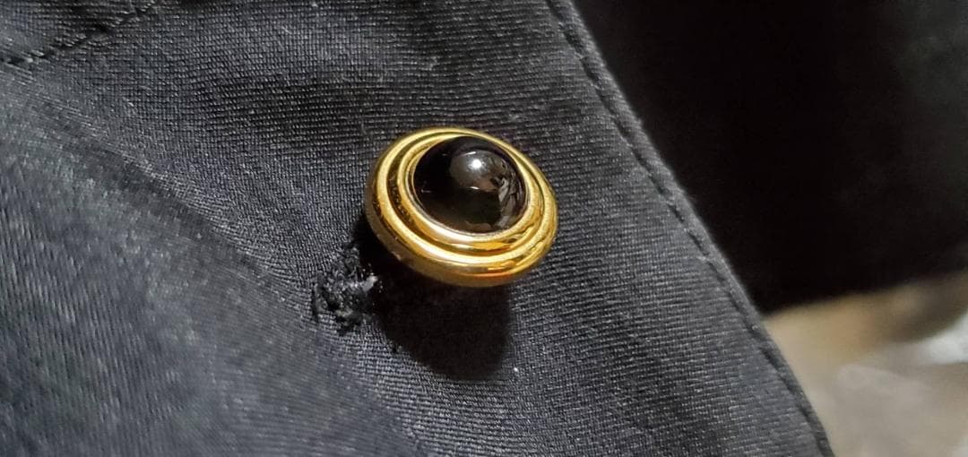 正規限定 デュポン リフレクション装飾 リバーシブルカフス シェル×黒×ゴールド