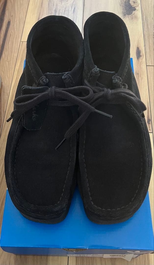 クラークスワラビー　wallabee ブラックuk7