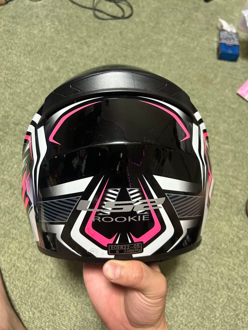 LS2 フルフェイスヘルメット ブラック/ピンク