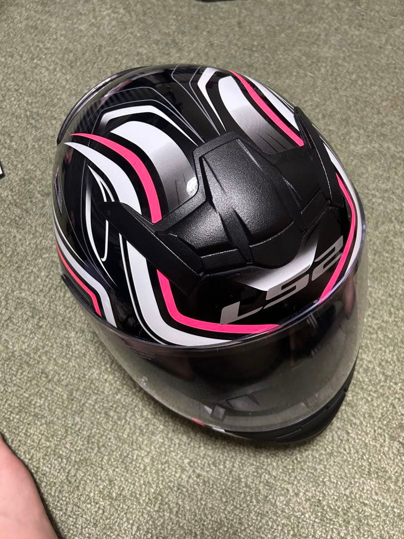 LS2 フルフェイスヘルメット ブラック/ピンク