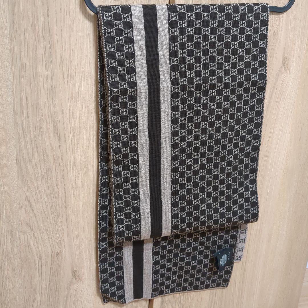 美品 正規店購入 GUCCI マフラー ストール リバーシブル