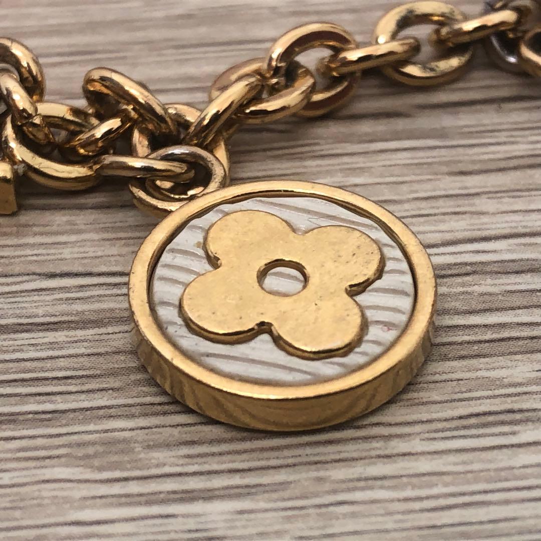 正規品 ヴィトン キーホルダー チャーム M68999 ゴールドカラー