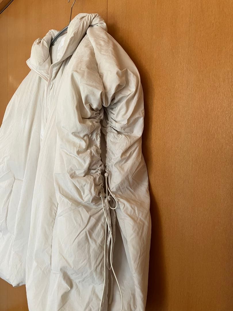 ミラオーウェン Mila Owen サスティナブルサイドリボンダウンポンチョ