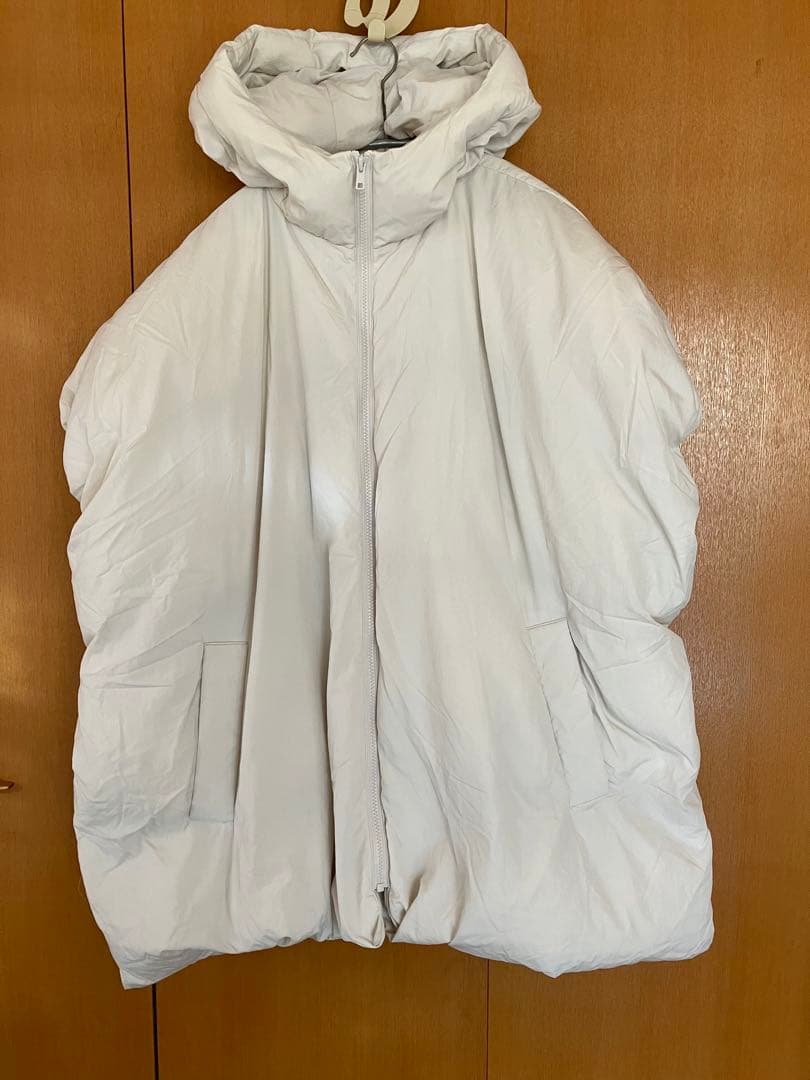 ミラオーウェン Mila Owen サスティナブルサイドリボンダウンポンチョ