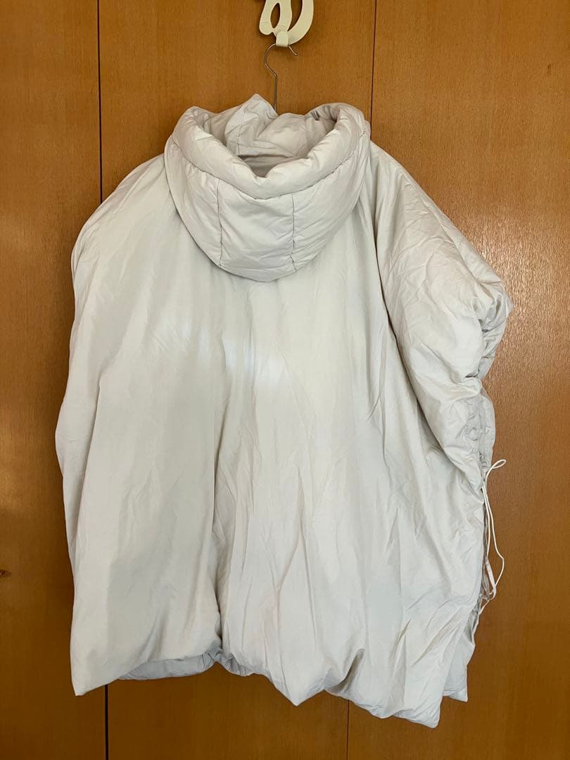 ミラオーウェン Mila Owen サスティナブルサイドリボンダウンポンチョ