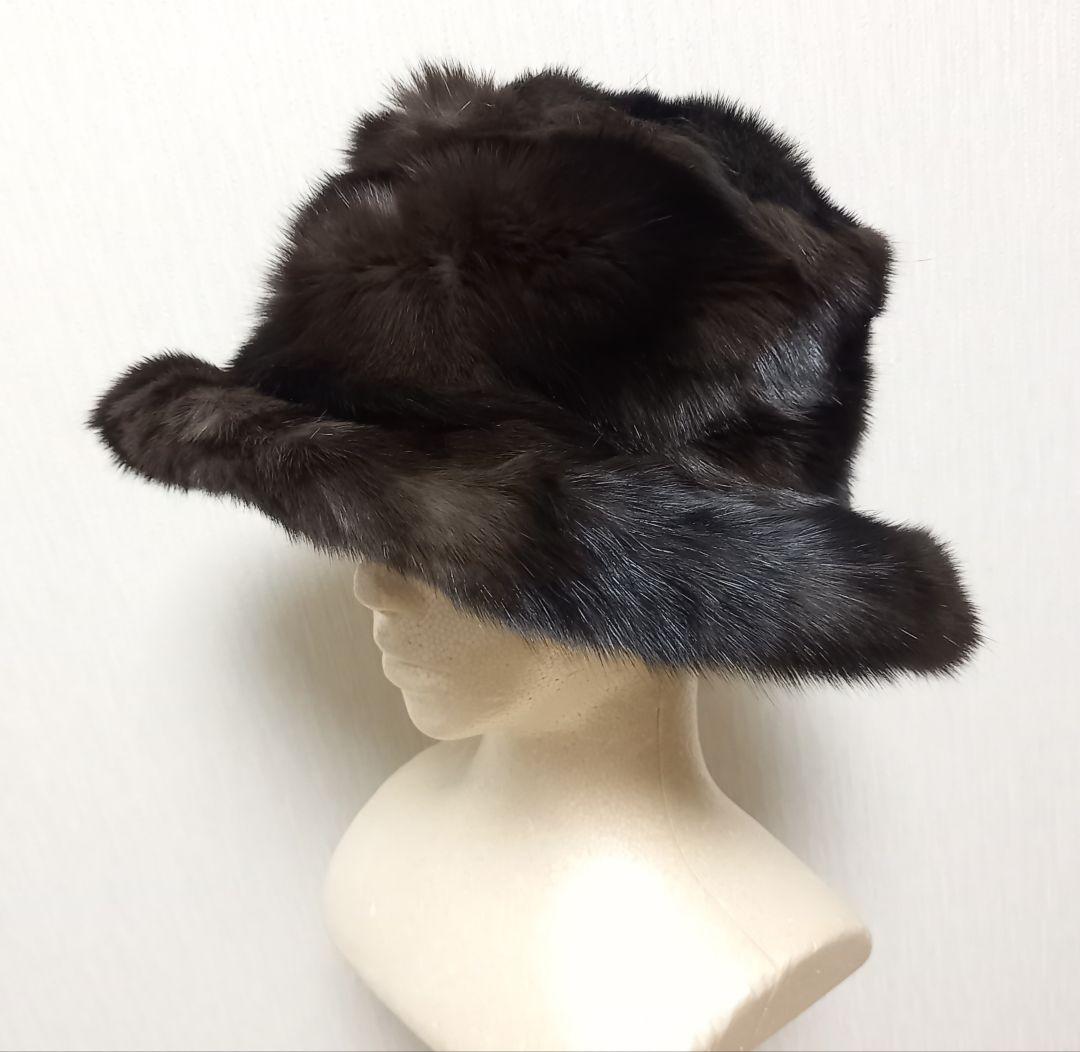 【新品】ロシアンセーブル 帽子 (リアルファー)