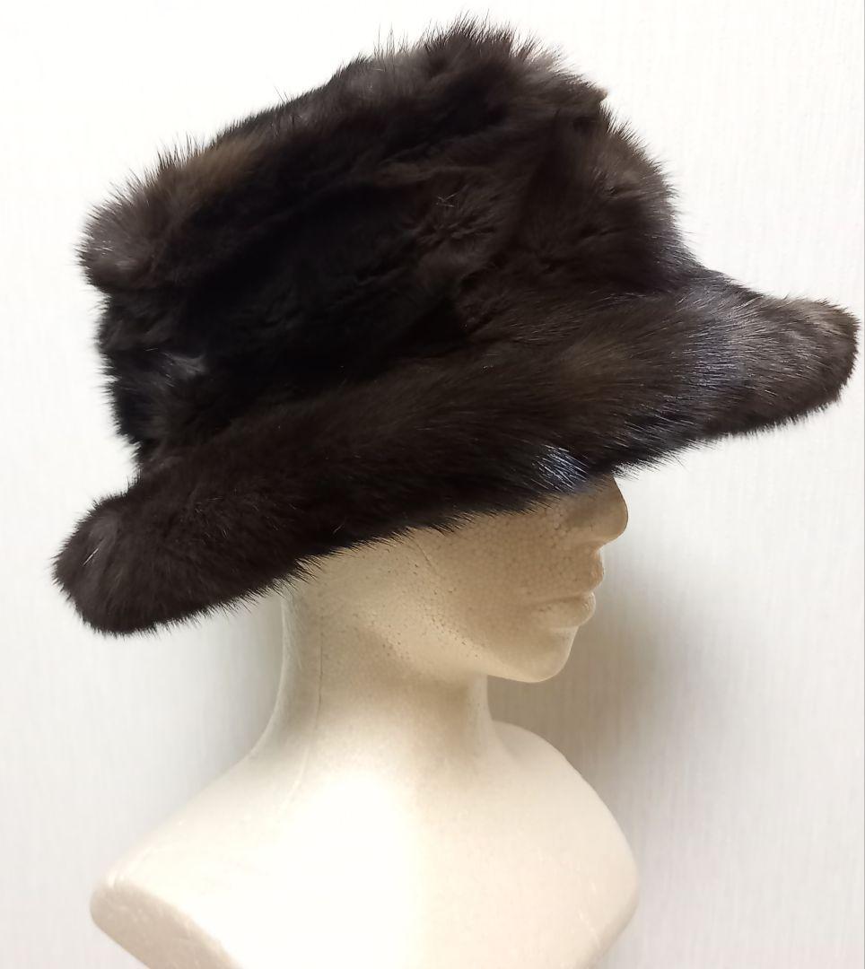 【新品】ロシアンセーブル 帽子 (リアルファー)