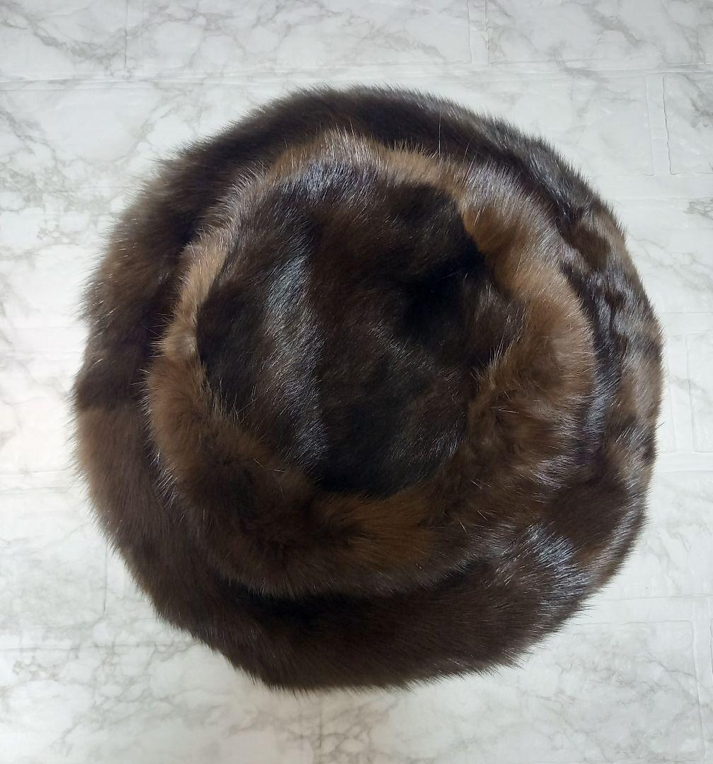 【新品】ロシアンセーブル 帽子 (リアルファー)