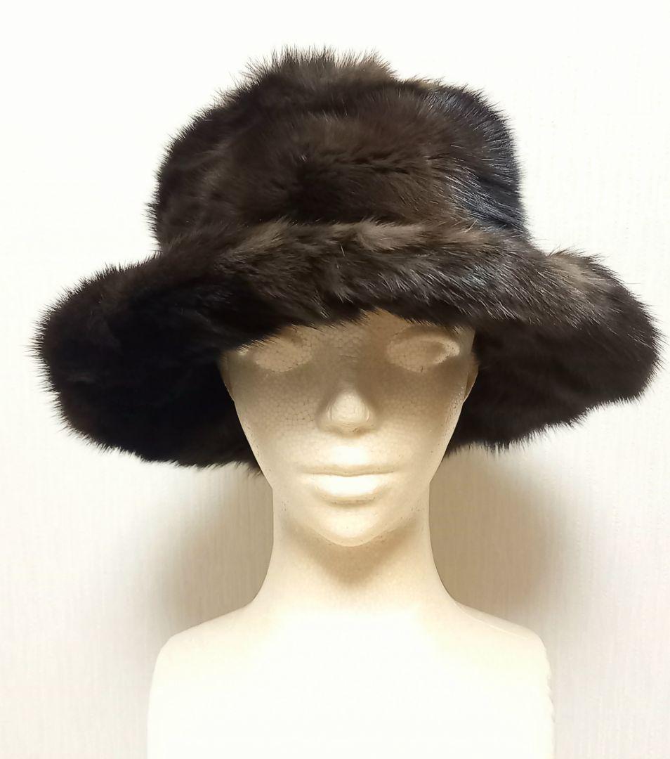 【新品】ロシアンセーブル 帽子 (リアルファー)