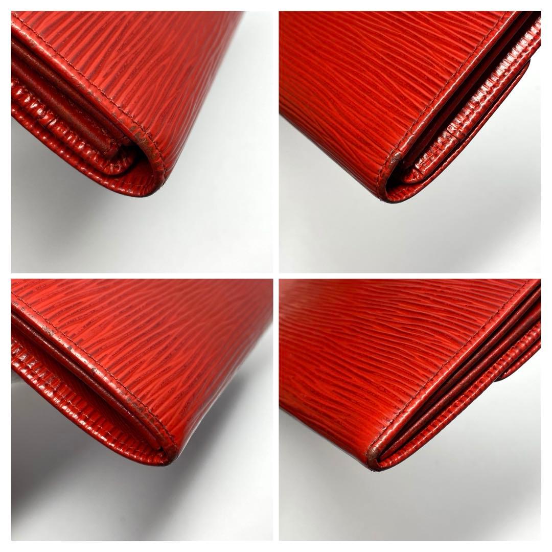 LOUIS VUITTON ルイヴィトン　エピ　赤　二つ折り財布