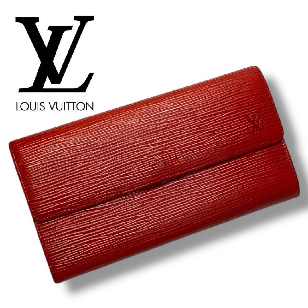 LOUIS VUITTON ルイヴィトン　エピ　赤　二つ折り財布