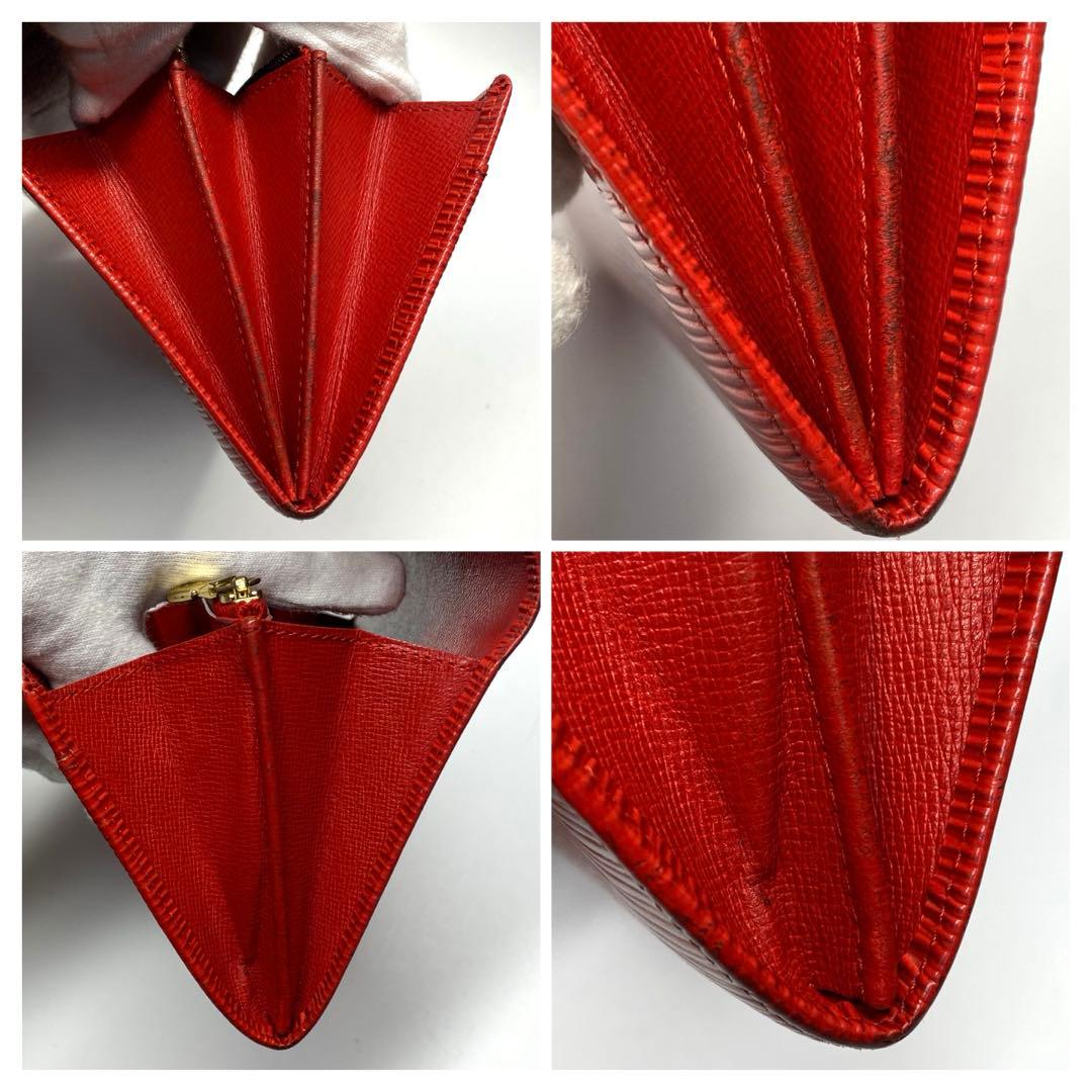 LOUIS VUITTON ルイヴィトン　エピ　赤　二つ折り財布
