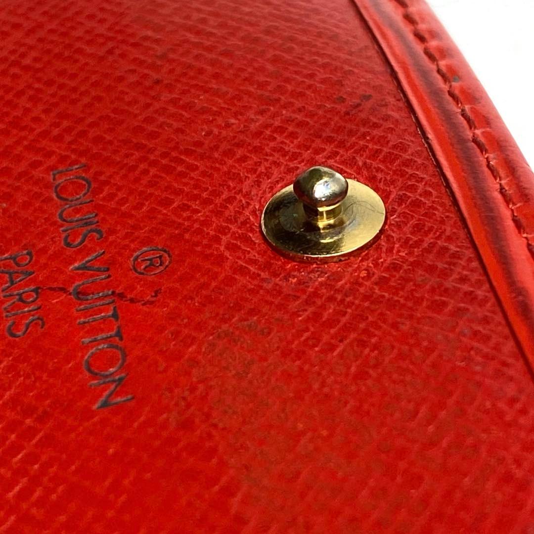 LOUIS VUITTON ルイヴィトン　エピ　赤　二つ折り財布