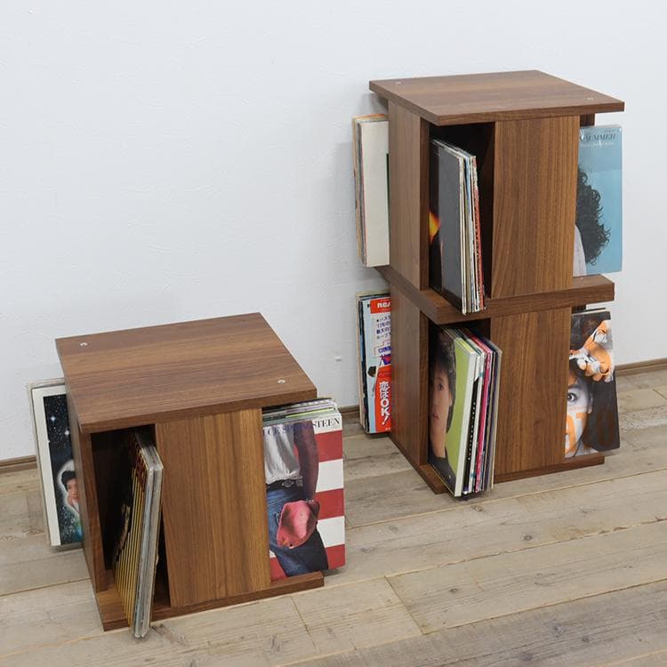 【3個】レコード lp 収納 ラック マガジンラック ボックス 日本製 完成品