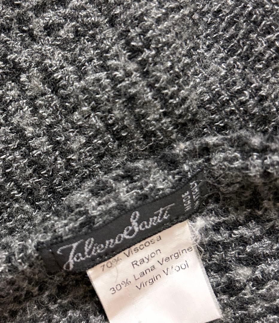 Faliero Sarti イタリア ロングストール グレンチェック