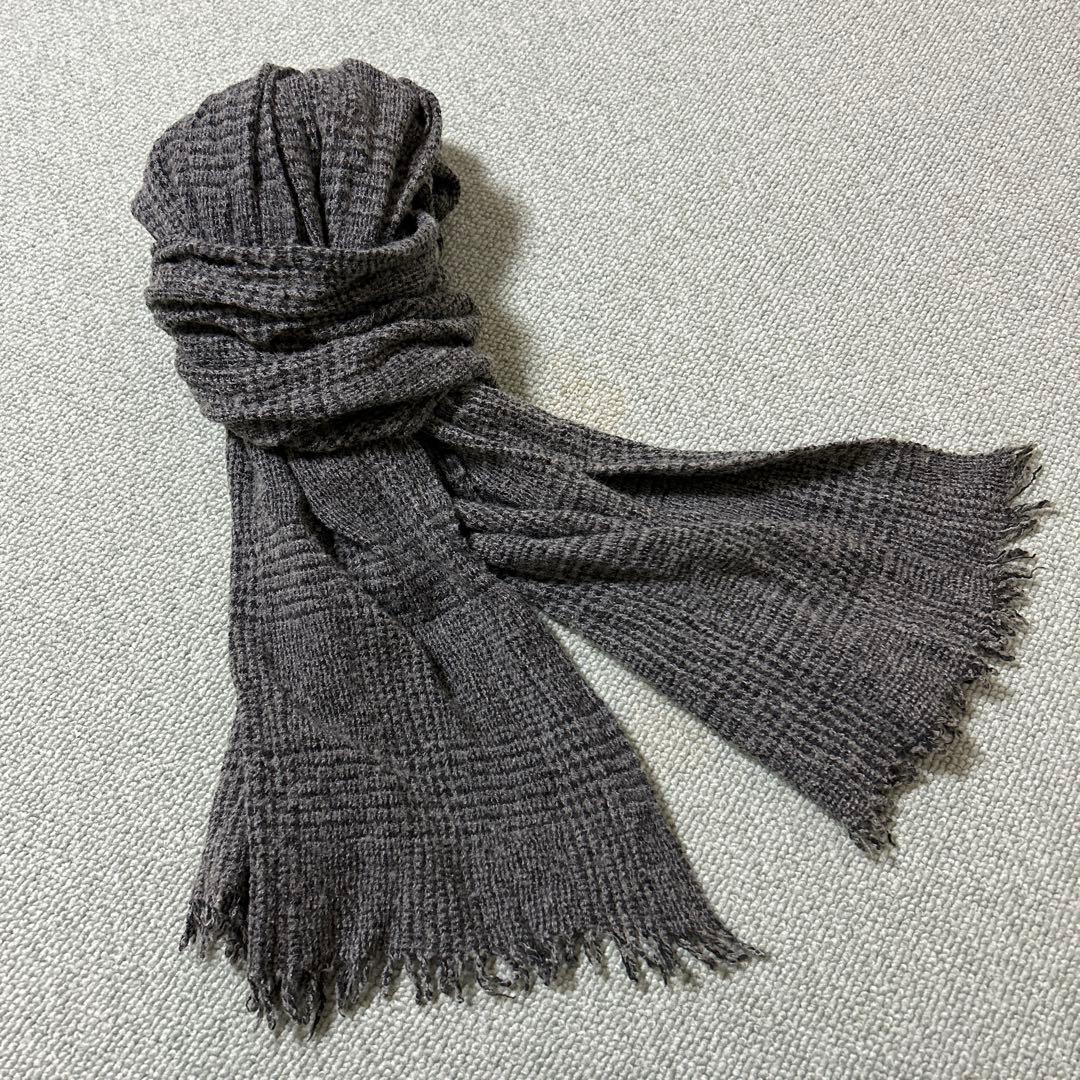 Faliero Sarti イタリア ロングストール グレンチェック