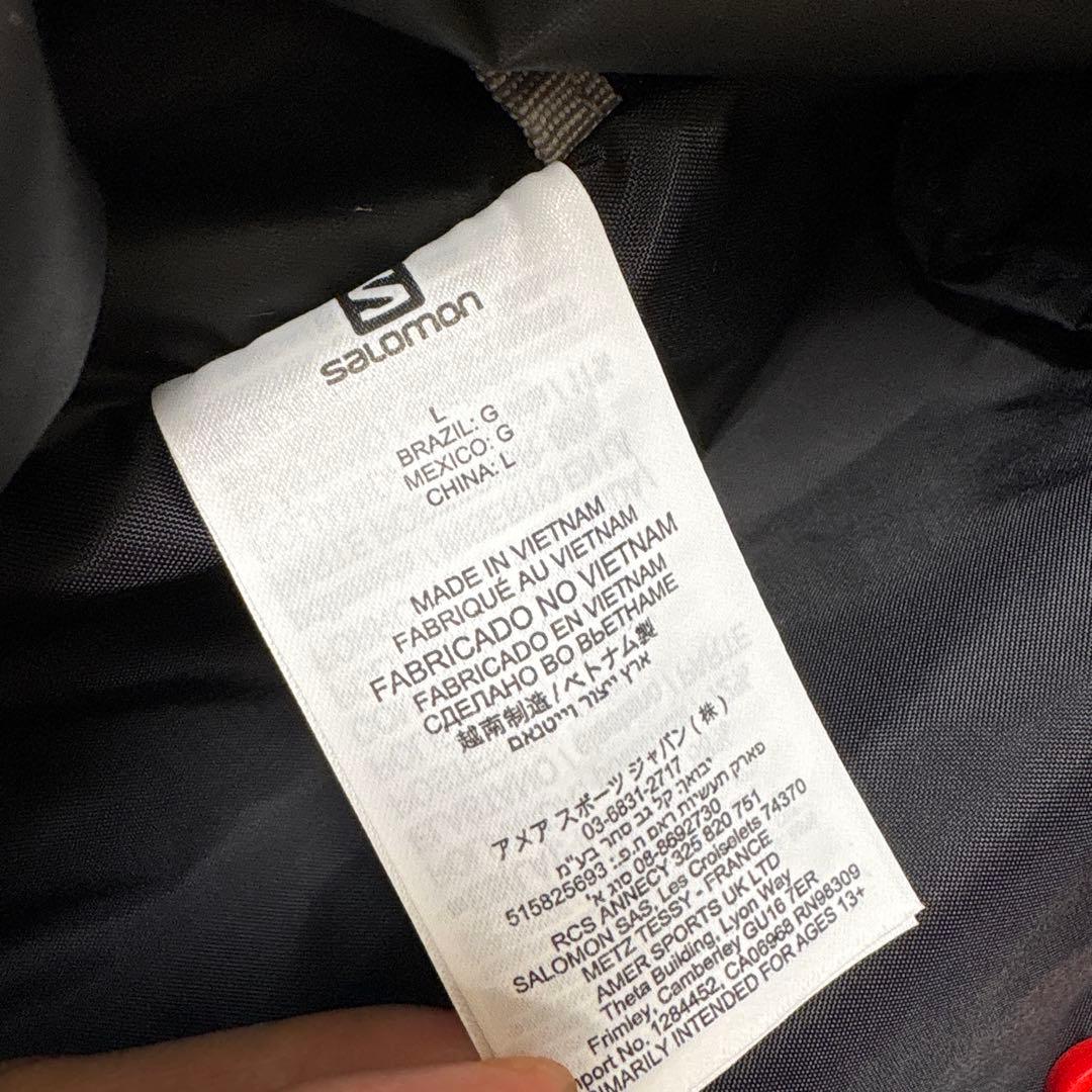 Salomon ランニングベスト 黒 メッシュ