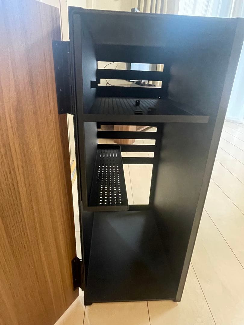 山崎実業 ゲーム機 収納ラック Tower ブラック