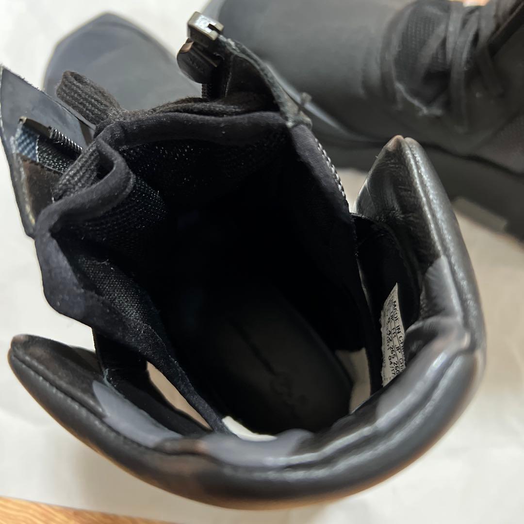 Y-3 ブラック ハイカットブーツ