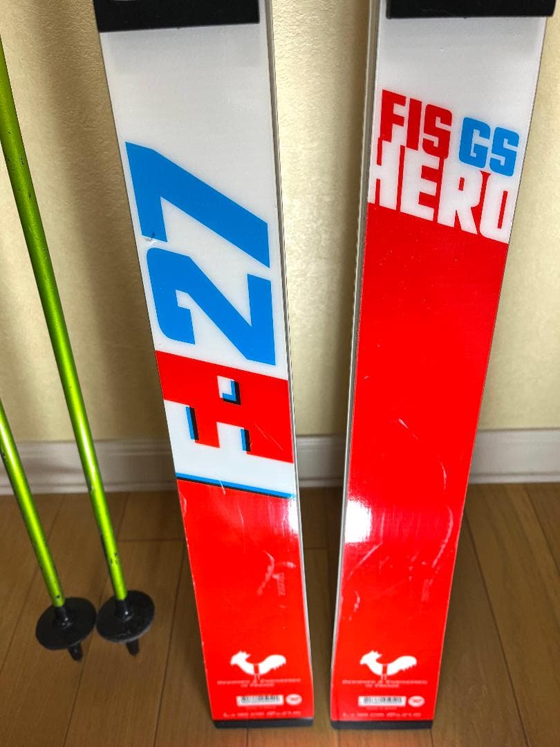 ROSSIGNOL HERO FIS GS 185 スキーセット