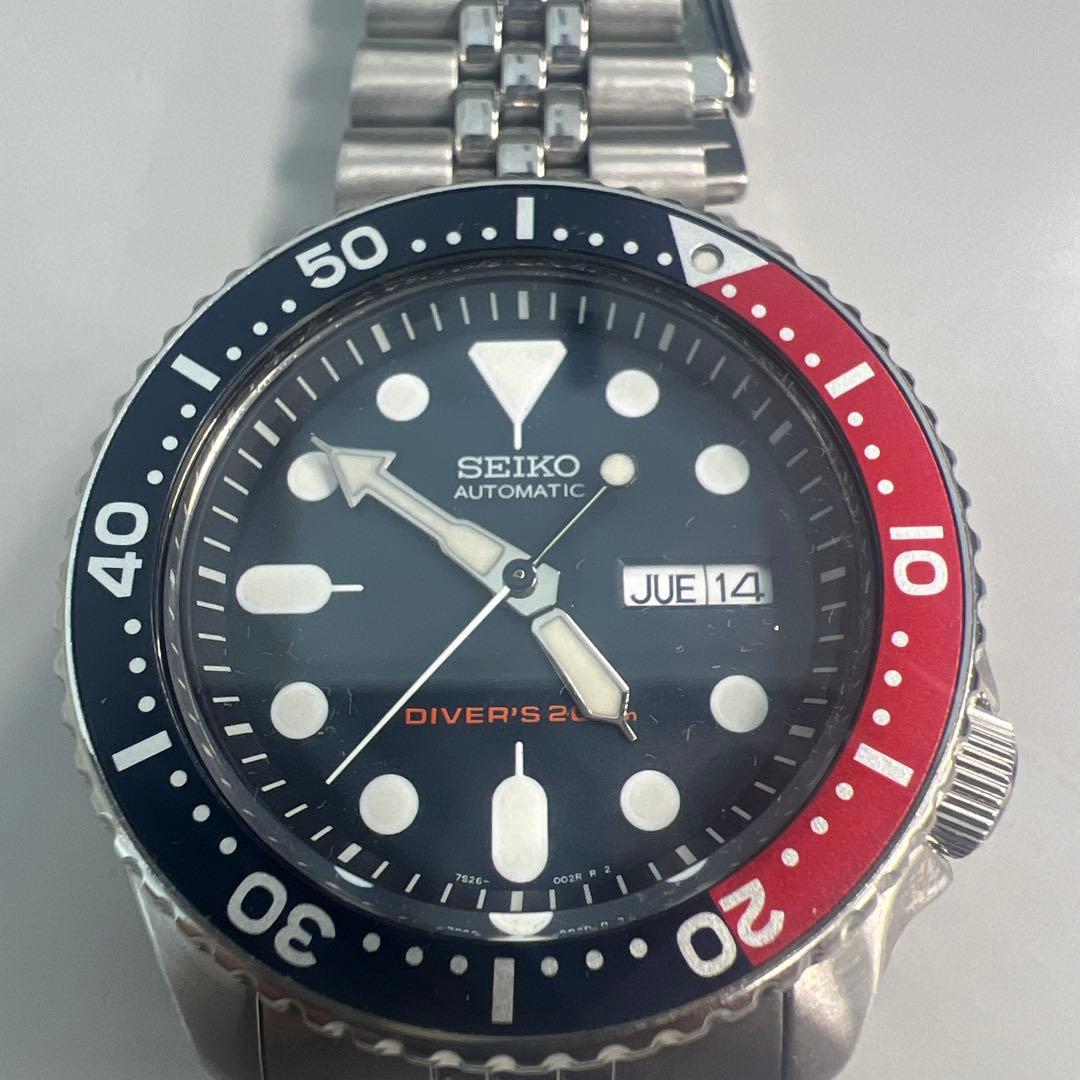 SEIKO 腕時計 逆輸入 海外モデル ネイビー SKX009KD
