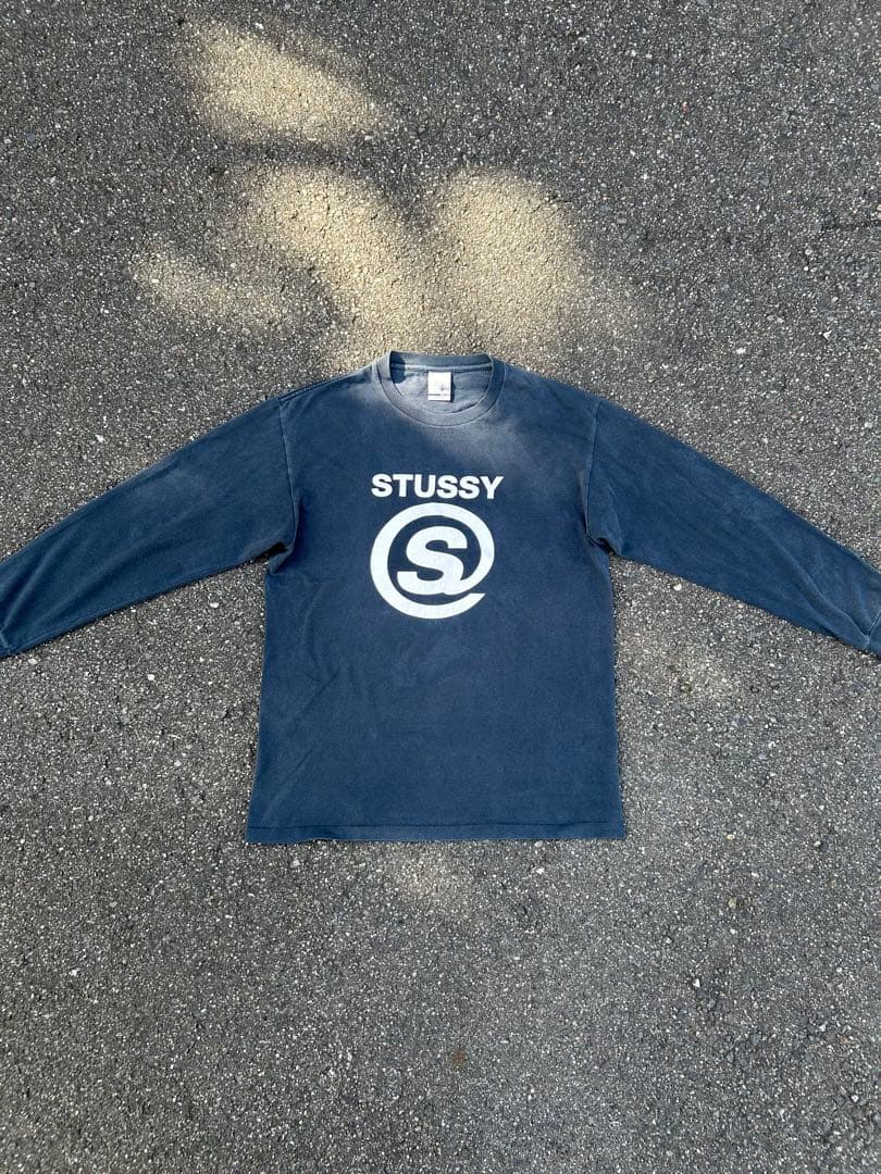 STUSSY　ロンT　USA製　コットン100%　00s　ストゥーシー　銀タグ