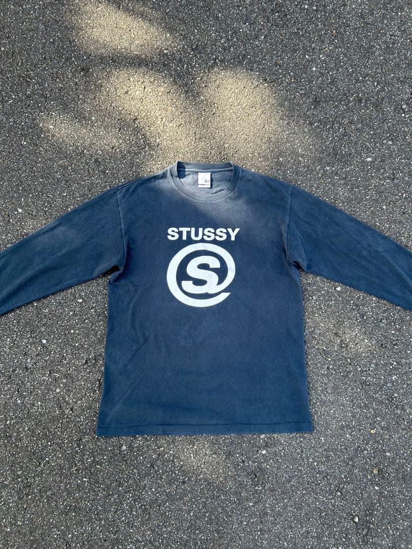STUSSY　ロンT　USA製　コットン100%　00s　ストゥーシー　銀タグ