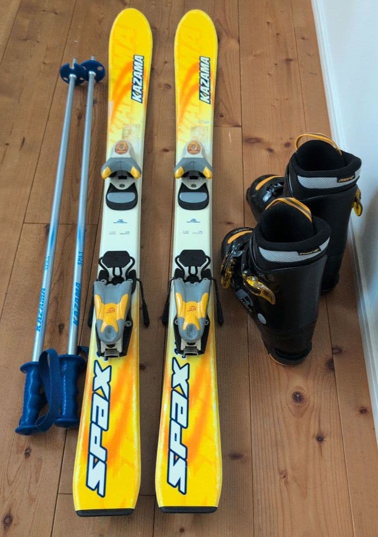 子供用スキーセット110cm kazama板Hartブーツkazamaストック