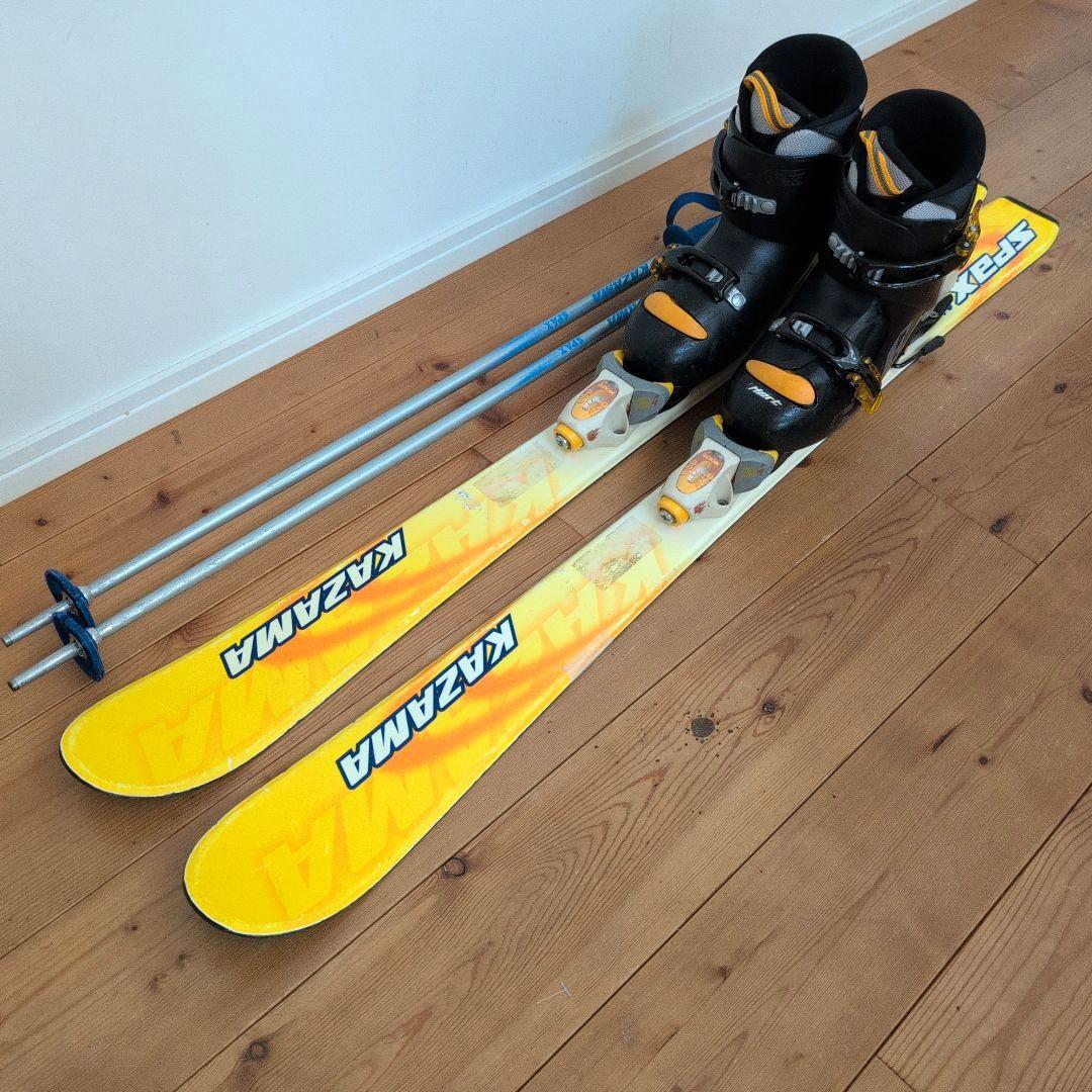 子供用スキーセット110cm kazama板Hartブーツkazamaストック