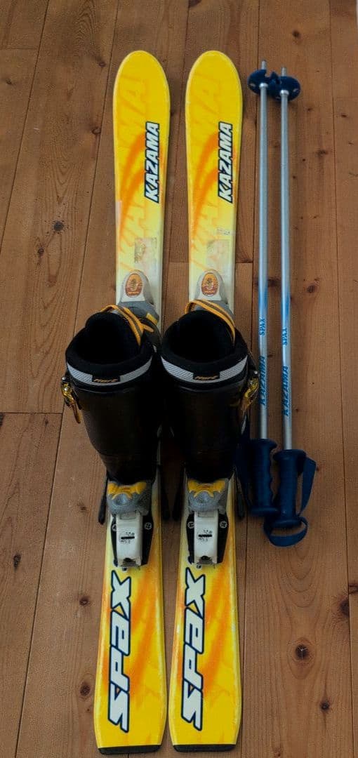 子供用スキーセット110cm kazama板Hartブーツkazamaストック