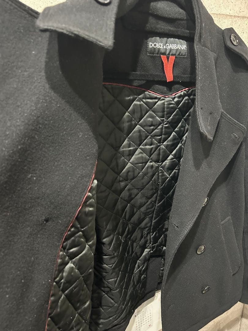 DOLCE & GABBANA ブラック ピーコート