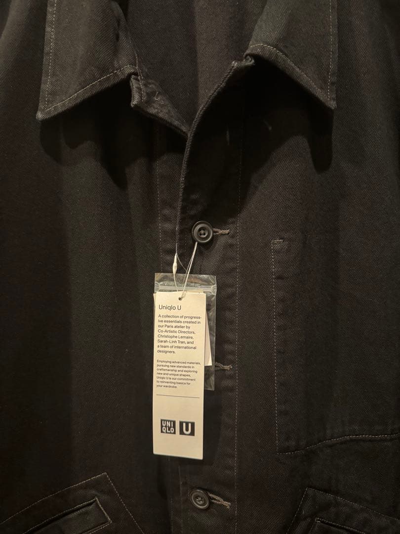 【上下セット】UNIQLO U オーバーサイズカラーデニムジャケット ブラック